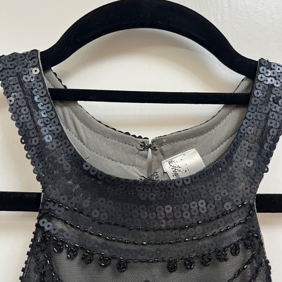 Heaven & Hell Black Beaded Fringe Flapper Dress – Size M - Picture 8 of 15
